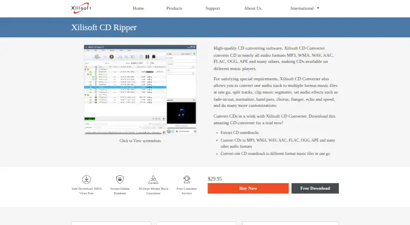 Xilisoft CD Ripper's own site