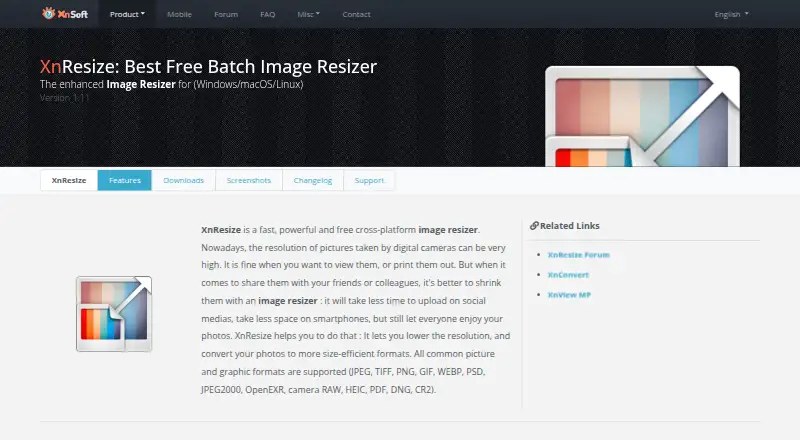 XnResize's own site