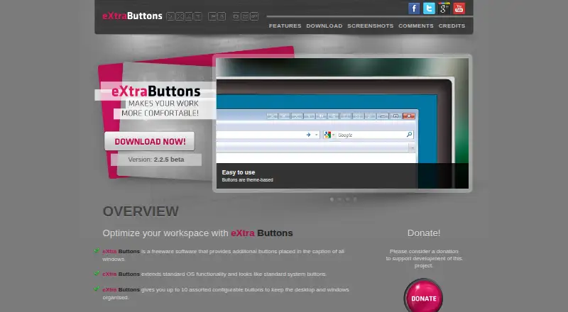eXtra Buttons's own site