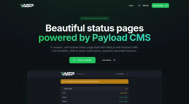 YASP's own site