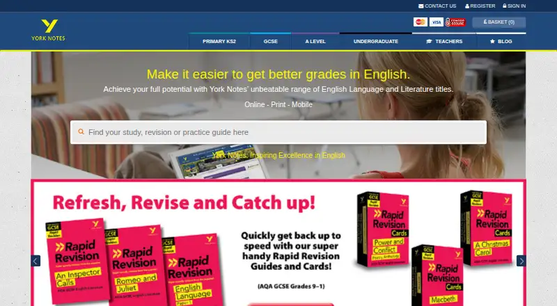 York Notes's own site