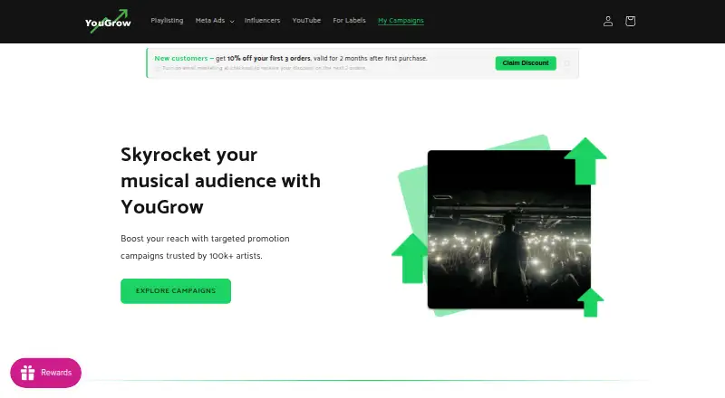 YouGrow Promo's own site