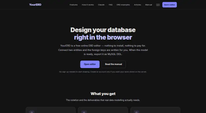 YourERD's own site