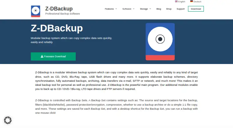 Z-DBackup's own site