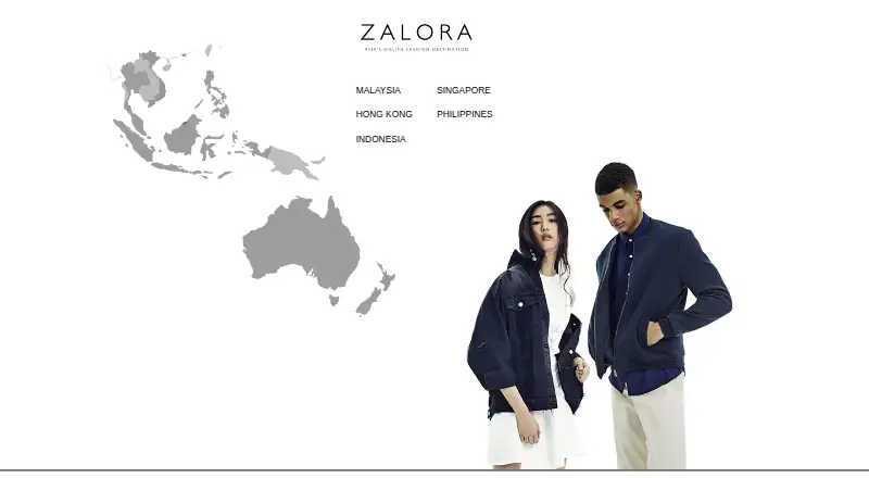 ZALORA's own site
