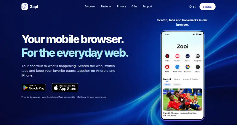 Zapi's own site