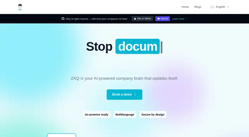 ZAQ's own site