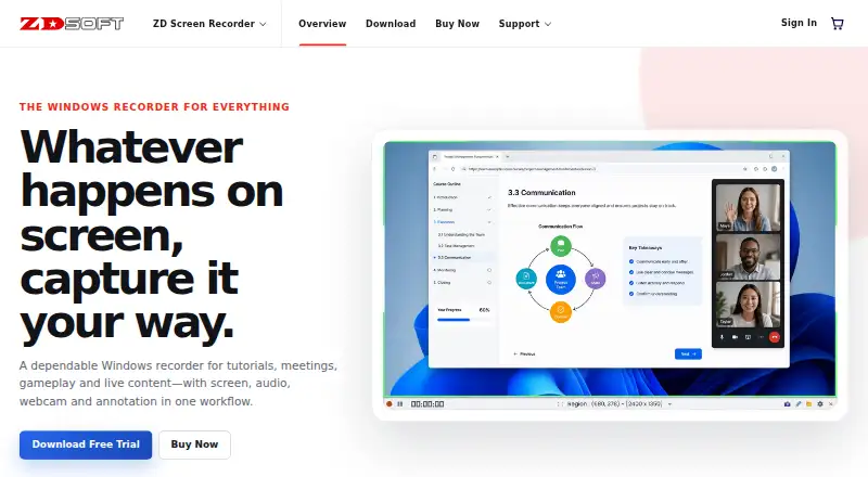 ZD Screen Recorder's own site