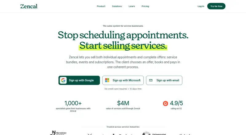 Zencal's own site