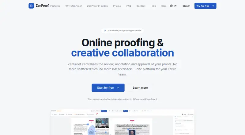 ZenProof's own site