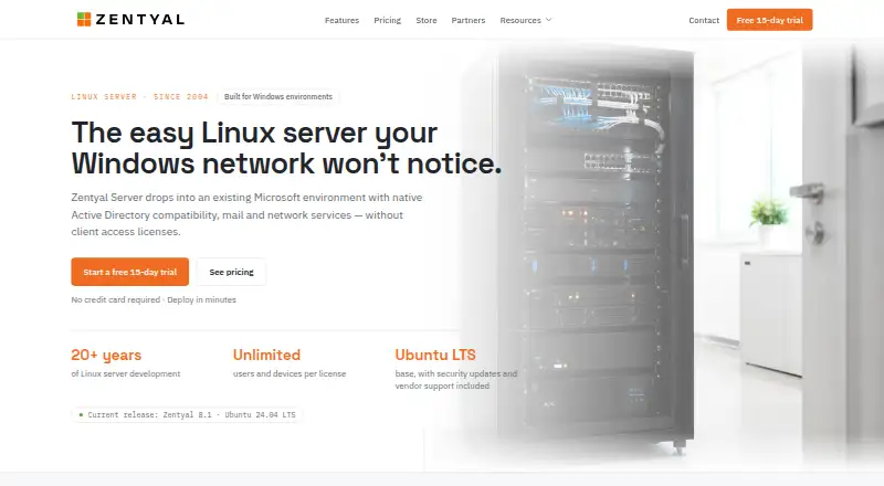 Zentyal Server's own site