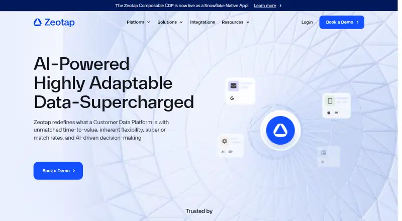 Zeotap CDP's own site