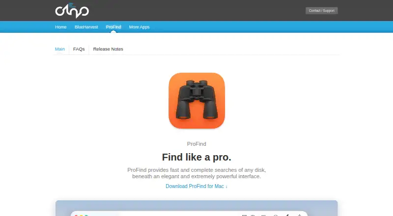 ProFind's own site