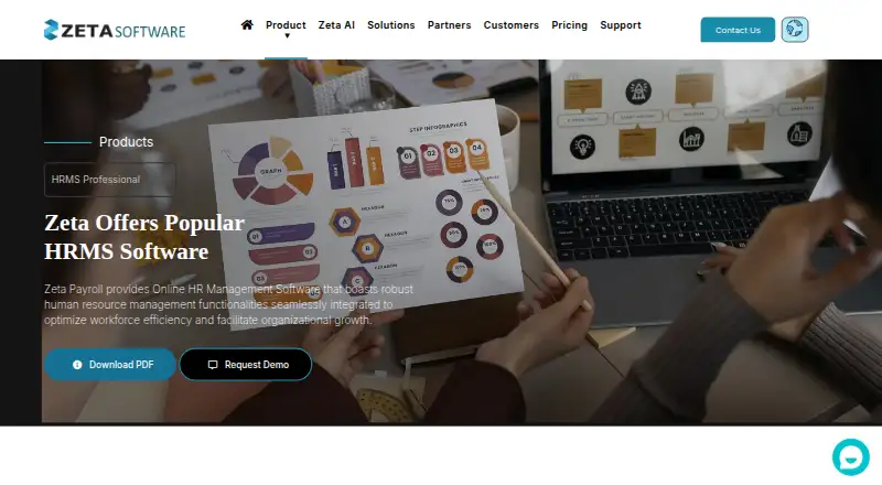 Zeta HRMS's own site