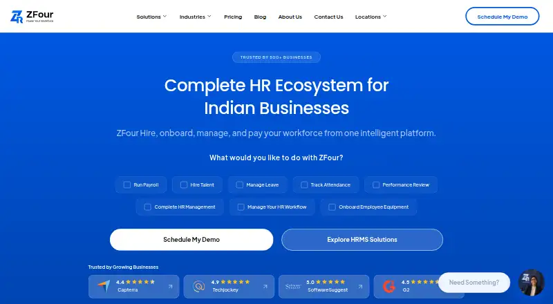 ZFour HRMS's own site