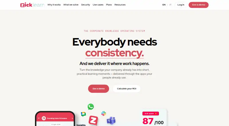zick learn's own site