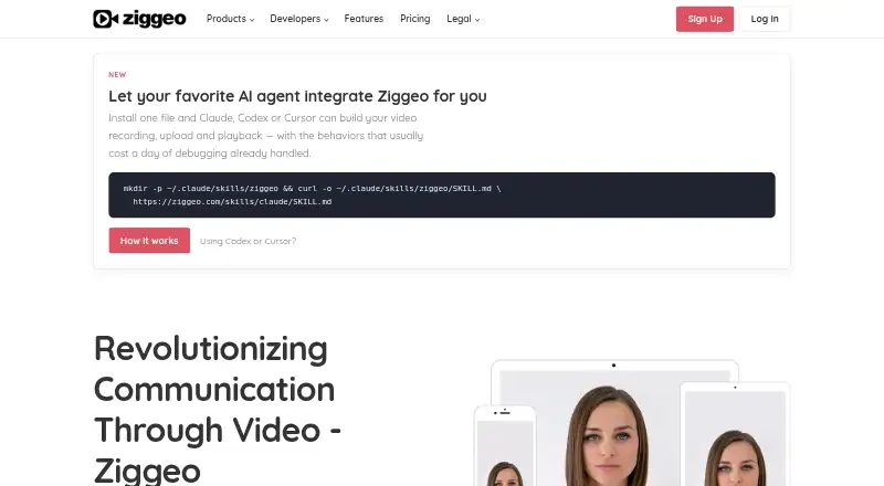 Ziggeo's own site