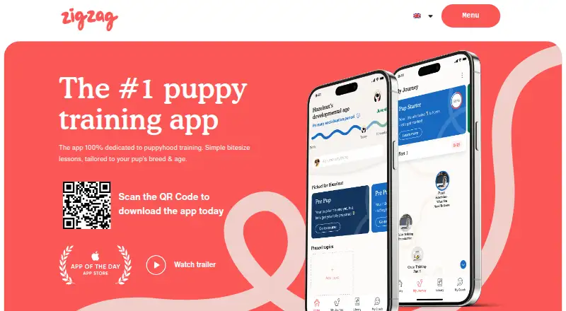 Zigzag Puppy Training's own site