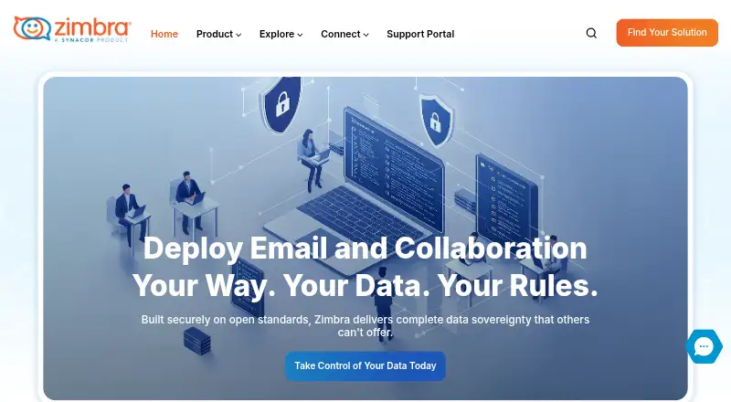 Zimbra Collaboration's own site