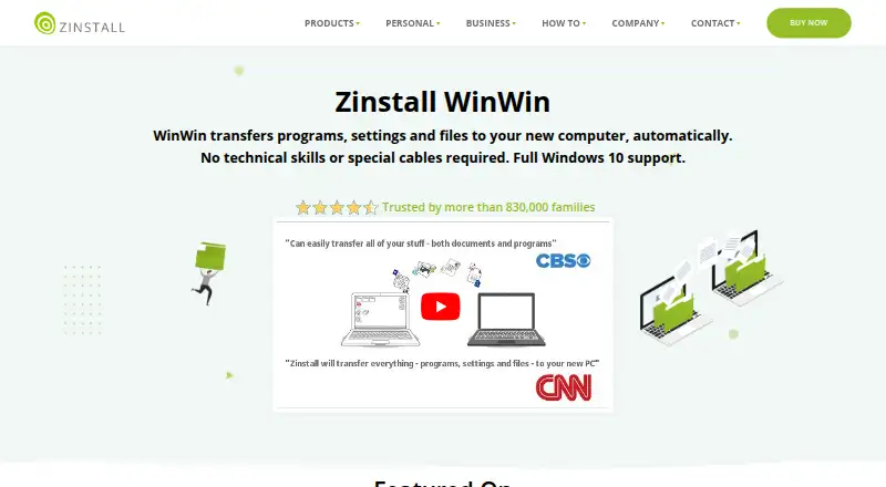 Zinstall WinWin's own site