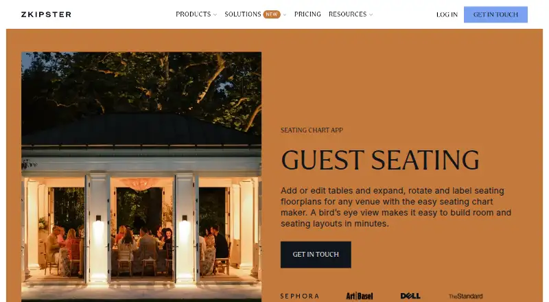 zkipster Seating Chart App's own site