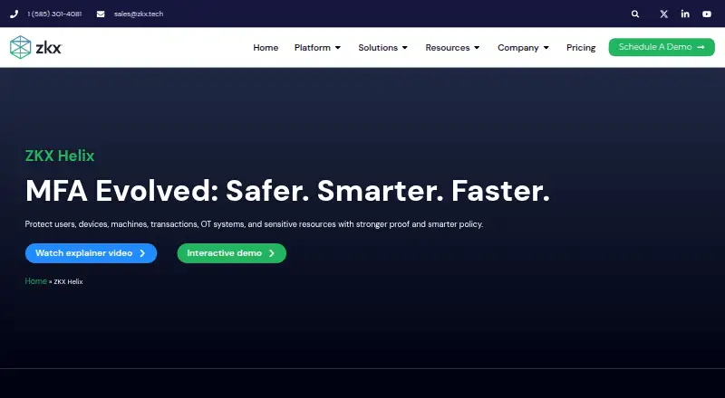 ZKX Helix's own site