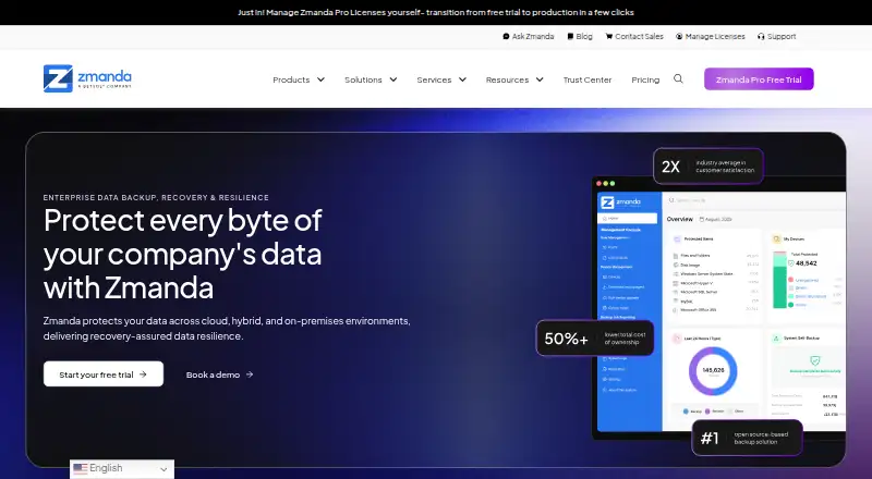 Zmanda Enterprise Backup's own site