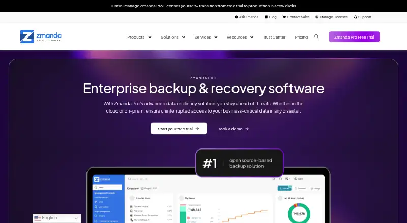 Zmanda Pro's own site