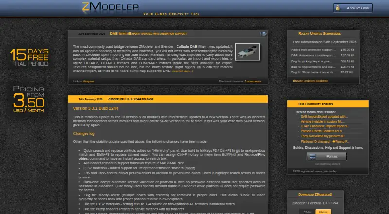 ZModeler3's own site