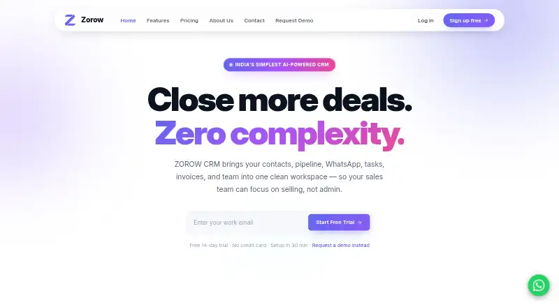 Zorow CRM's own site