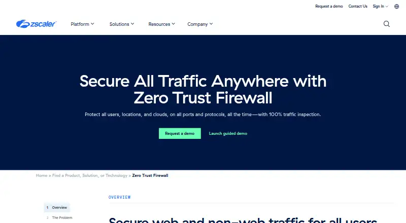 Zscaler Cloud Firewall's own site