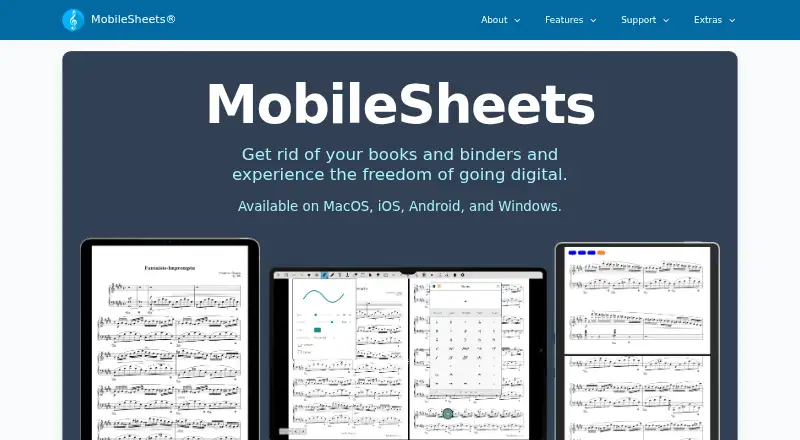MobileSheets's own site