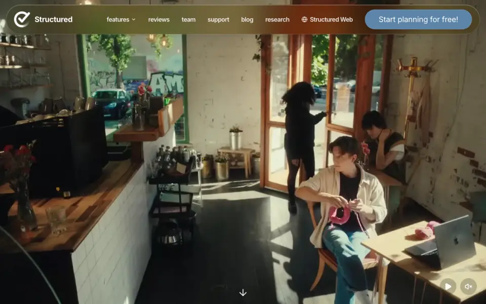 Structured's own site