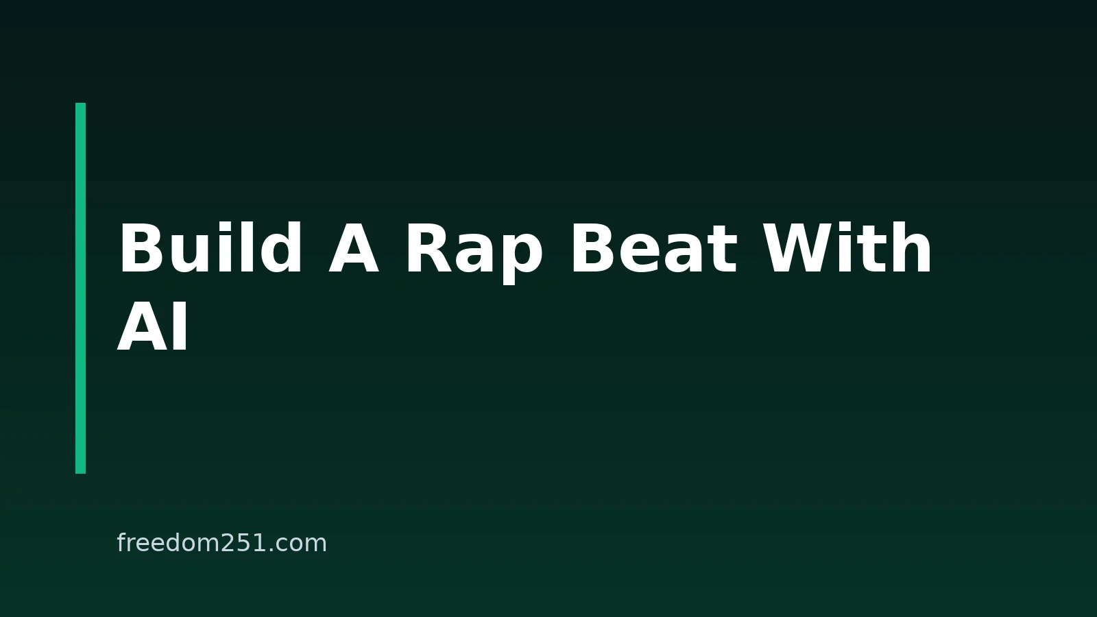 How to Make Rap Beats With AI on Your Phone