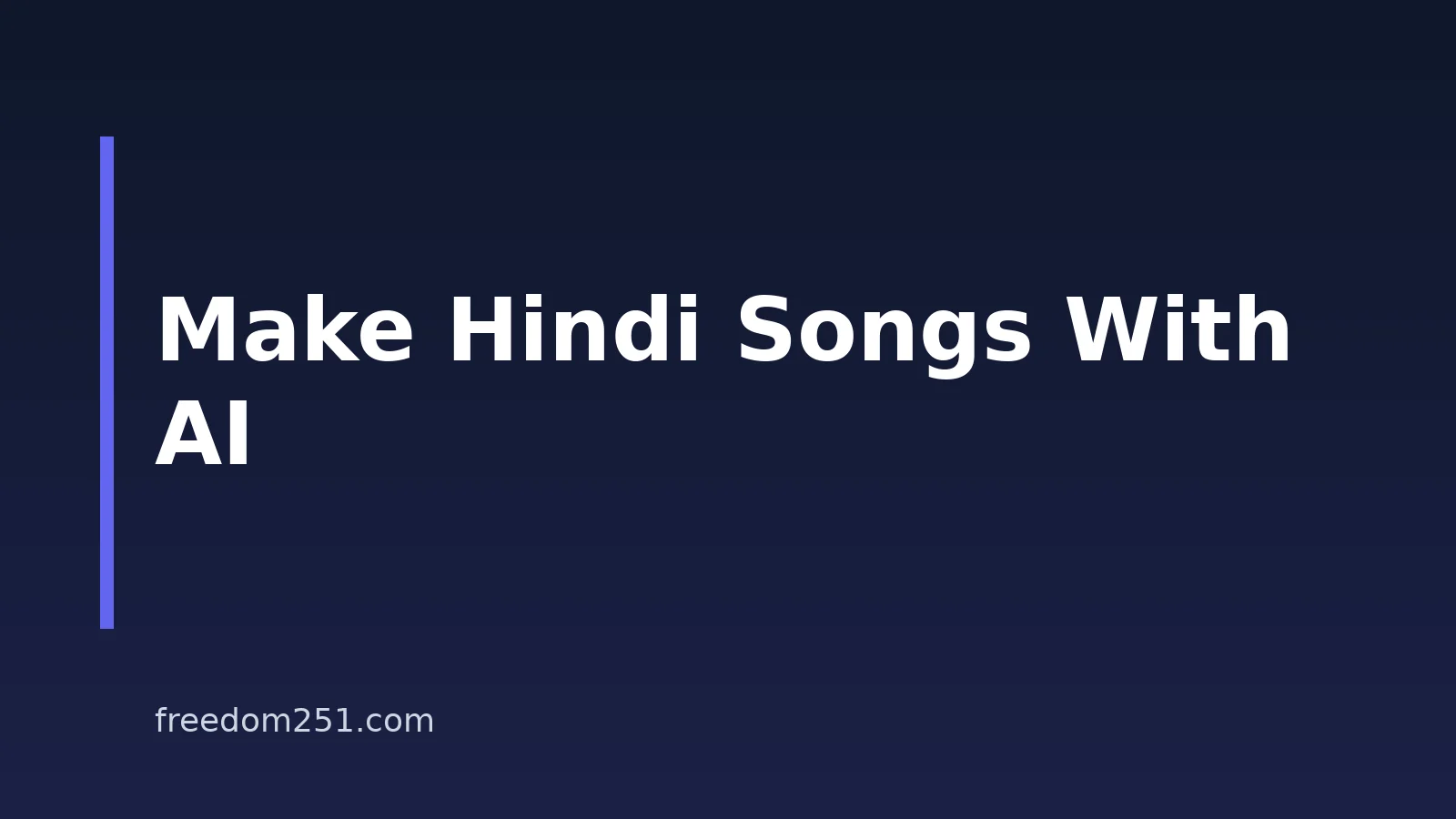 How to Make Hindi Songs From Lyrics With AI on Your Phone