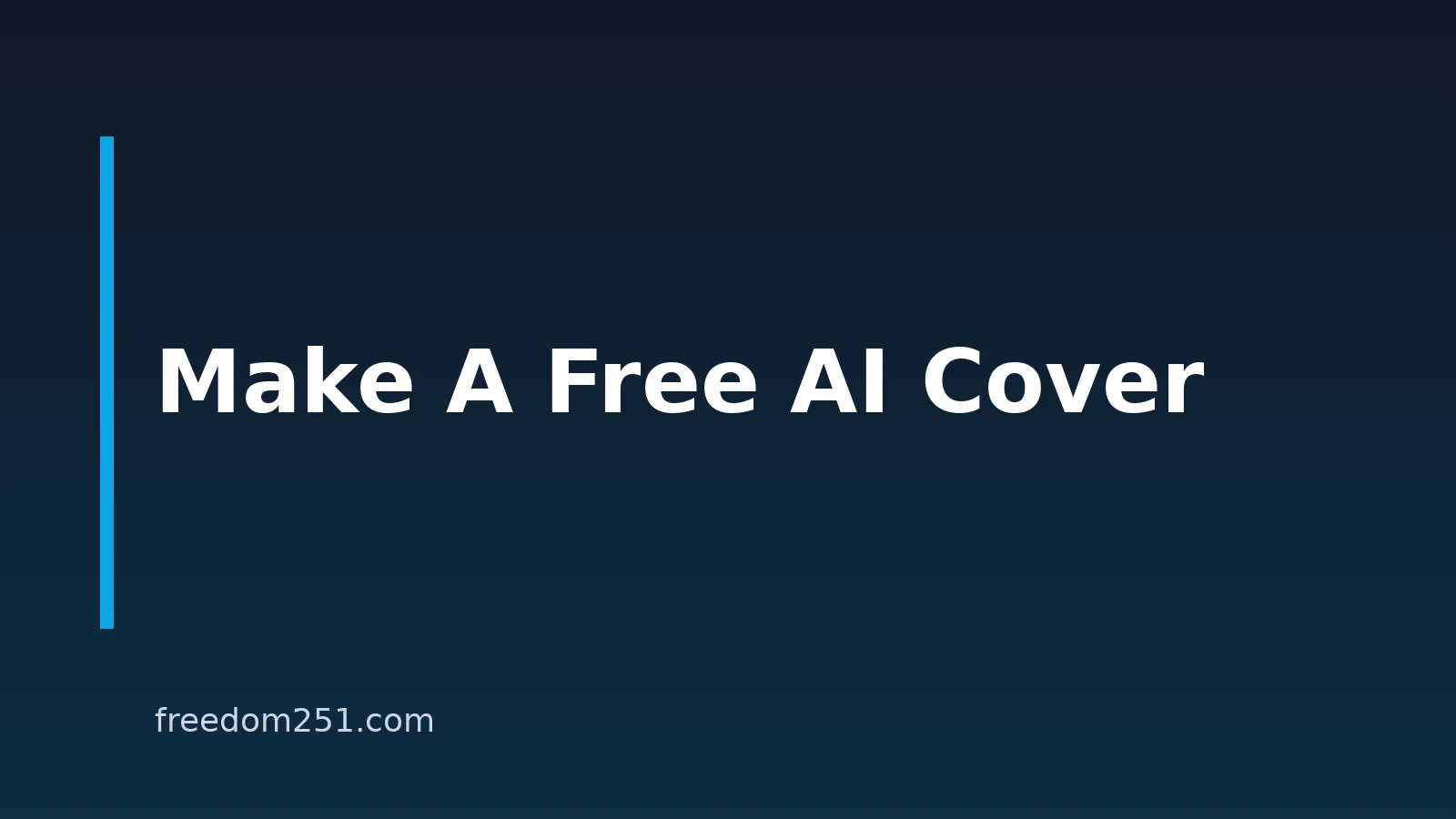 How to Make AI Cover Songs for Free on Your Phone