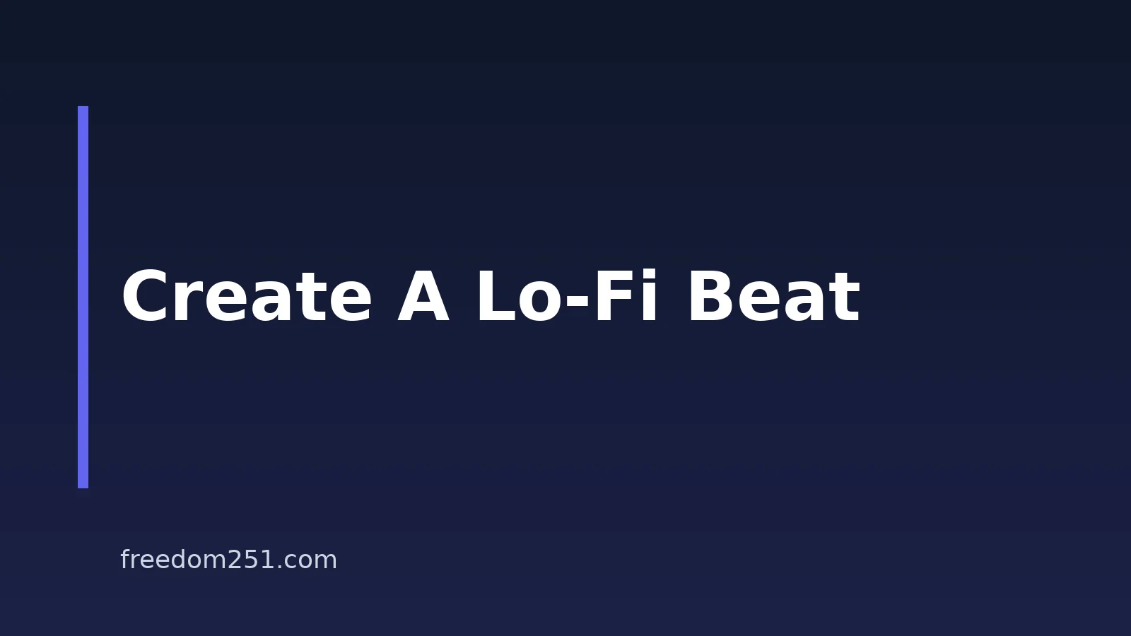 How To Create A Lo-Fi Beat With AI On A Budget