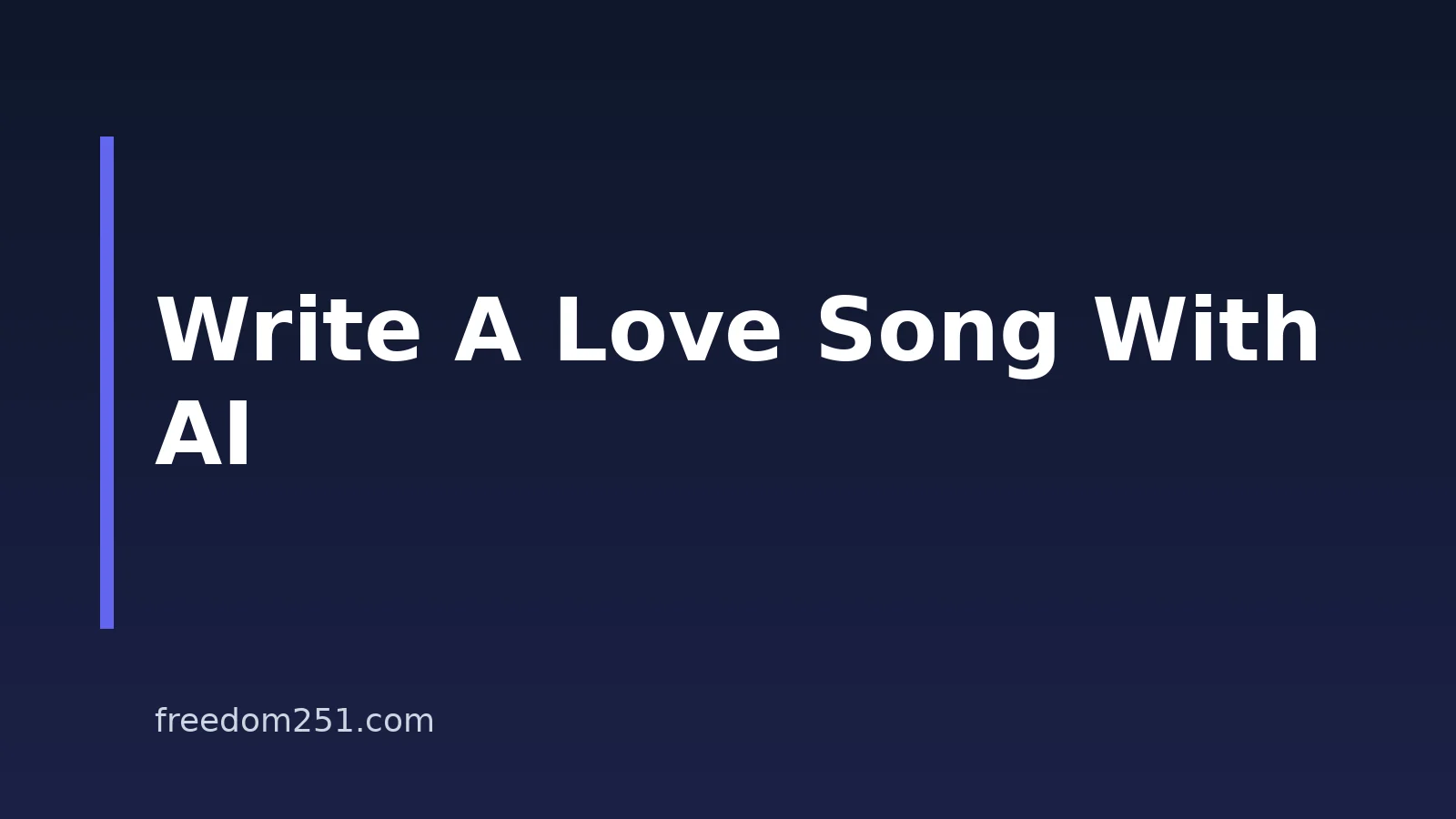 How To Write A Love Song With AI On Your Phone