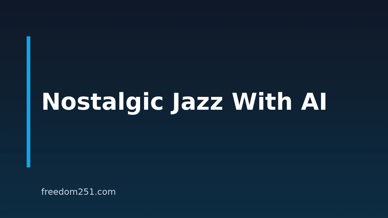 How to Make Nostalgic Jazz Music With AI on Your Phone
