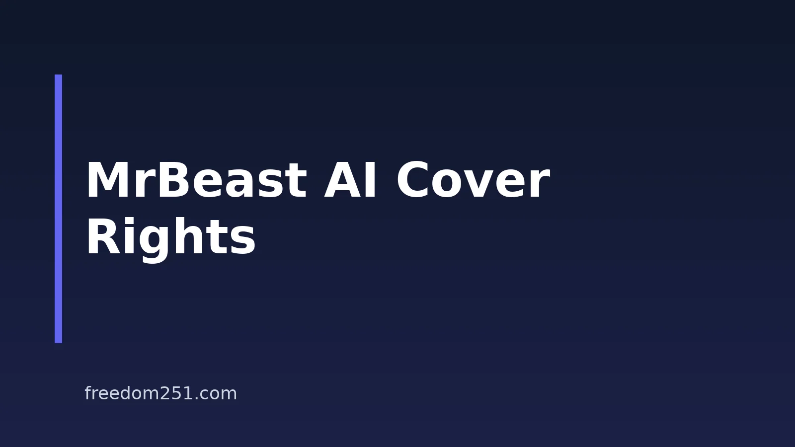 How To Make MrBeast AI Voice Song Covers: Consent And Rights