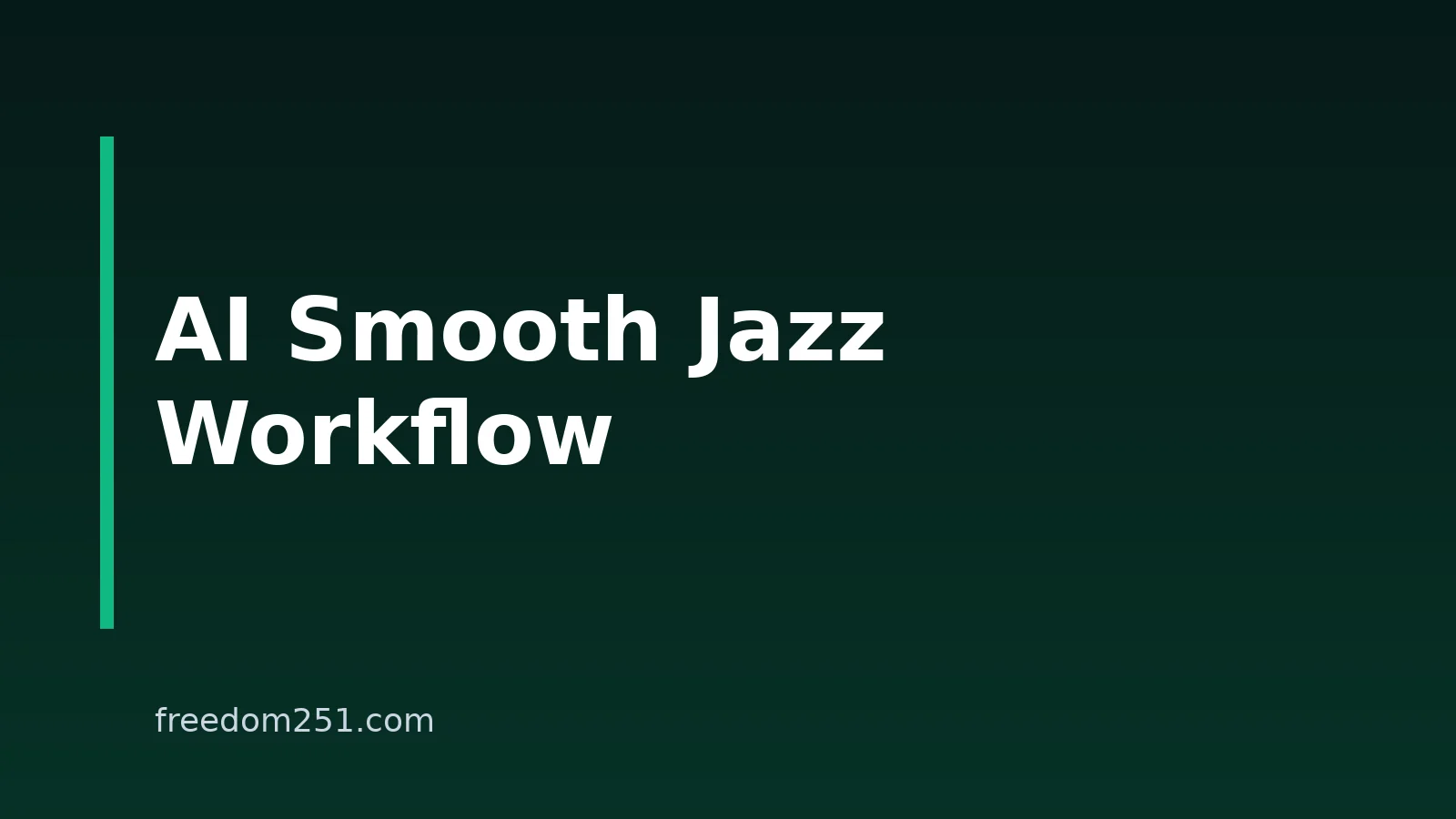 How To Make Smooth Jazz Music With AI: A Phone-Friendly 2026 Workflow