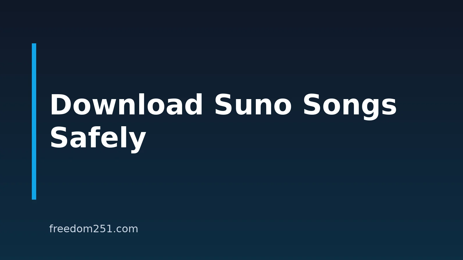 How To Download Suno AI Songs Within Platform Terms