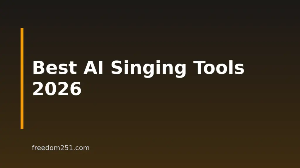 10 Best AI Singing Voice Generators For 2026