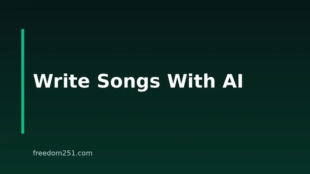 How To Write A Song With AI: A Practical 8-Step Guide