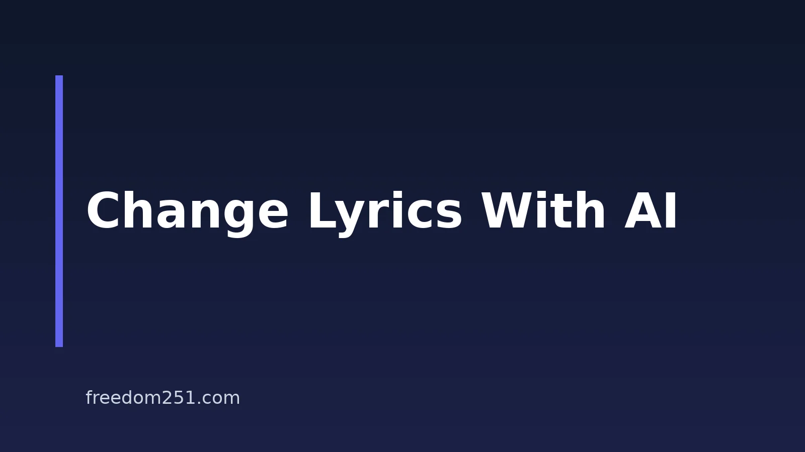 How to Change a Song’s Lyrics With AI: Rights and Consent