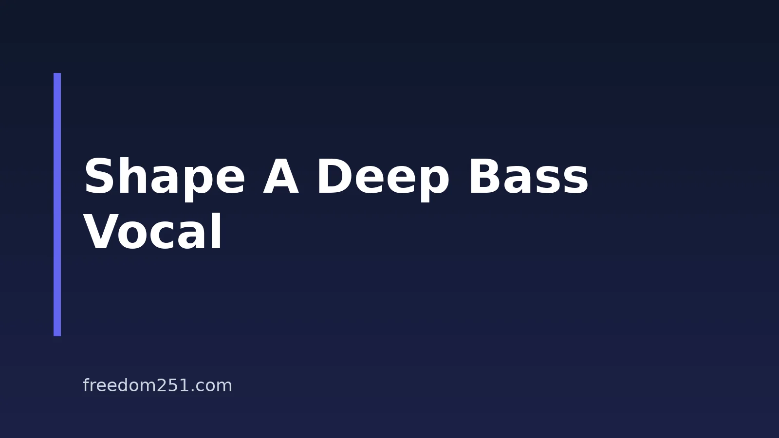 How To Create Basso Profondo Vocals With AI On A Budget