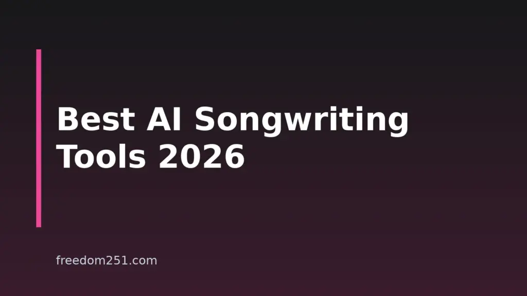 10 Best AI Songwriting Tools And Assistants In 2026