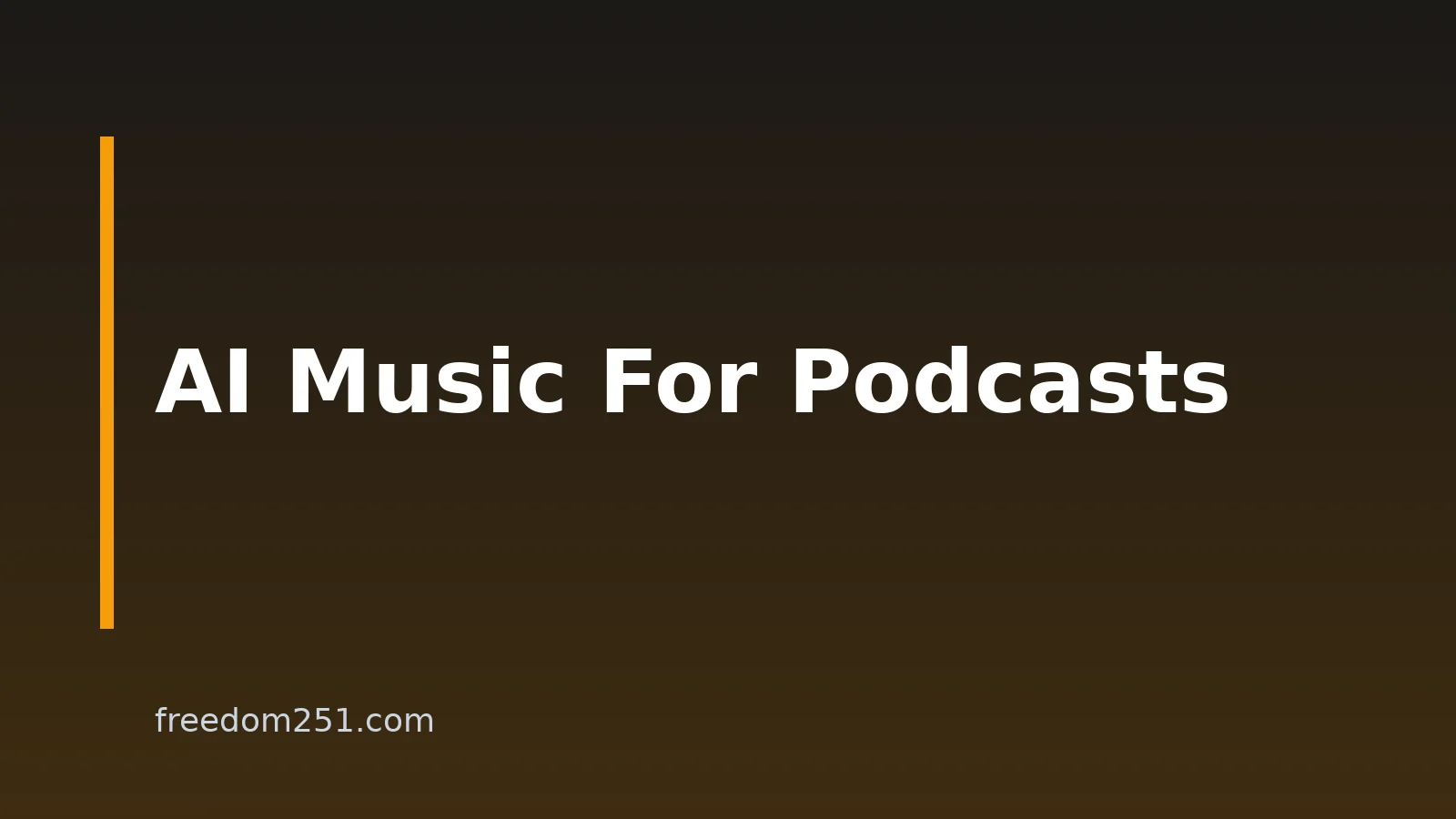 How To Make AI Music For Podcasts On A Budget