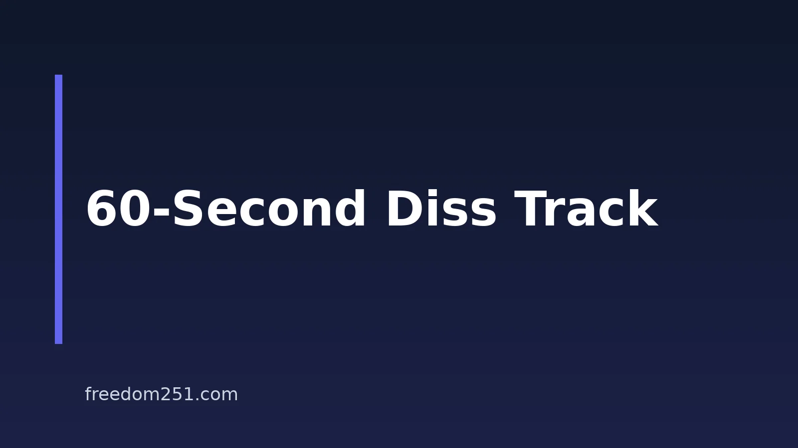 How To Make A Diss Track In Under A Minute With AI